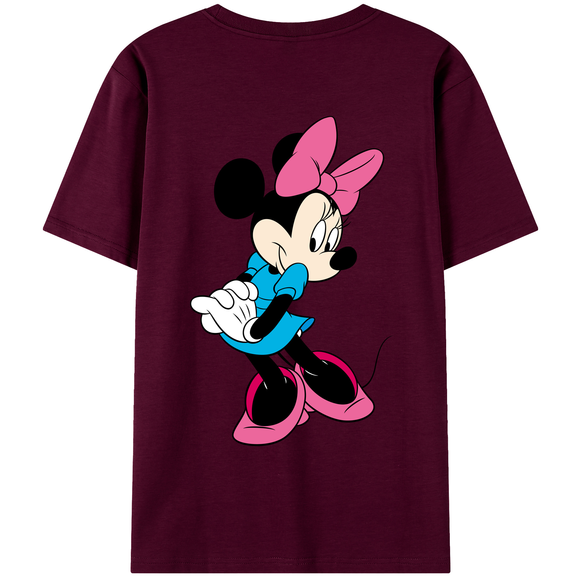 （画像用） ミッキーマウス Mickey Mouse レディース半袖Tシャツ(バックプリント)